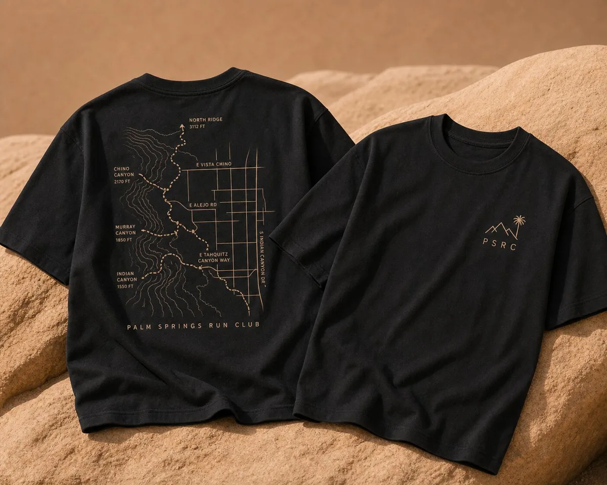 PSRC route map tee black