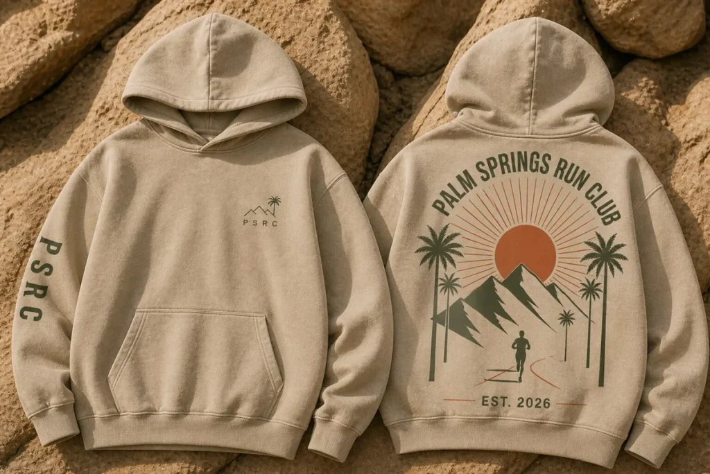PSRC sunset hoodie washed sand